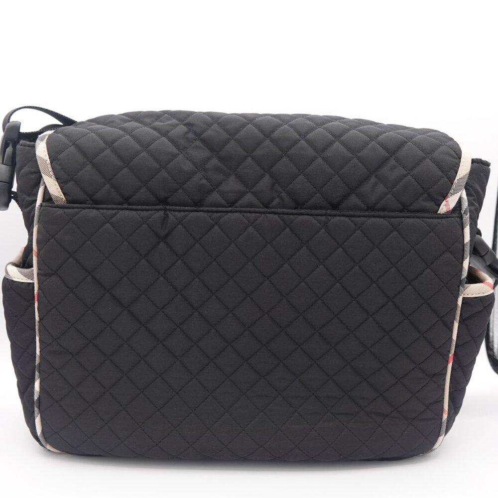 Burberry Nova Check Quilted Diaper Bag Black - Picture 3 of 13